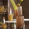 Light en Living Ornament op voet 28x8,5x45 cm PAPAVERU antique brons