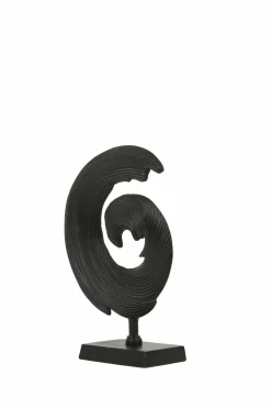 Light en Living Ornament op voet 29x10x40 cm SHWIBA mat zwart