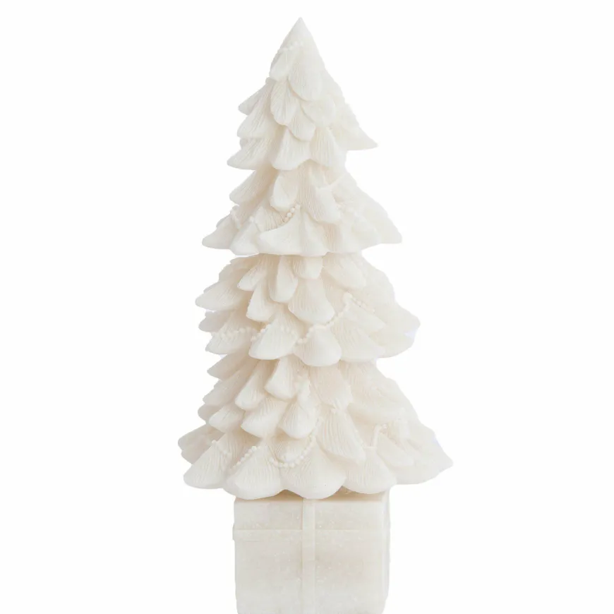 Light en Living Ornament CHRISTMAS TREE Ø13x25 cm Beige – Light & Living