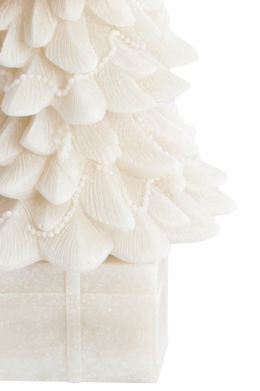Light en Living Ornament CHRISTMAS TREE Ø13x25 cm Beige – Light & Living