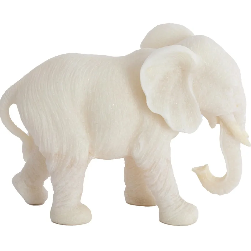 Light en Living Ornament GAJAH 26x11x18 cm Beige – Olifant Beeldje | Light & Living