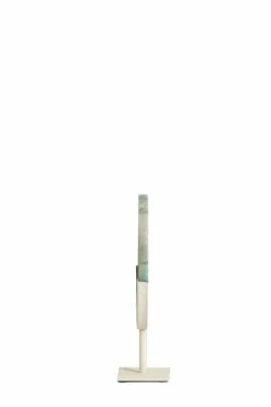 Light en Living Ornament op voet 25x10x35 cm GOUYA groen agaat+crème