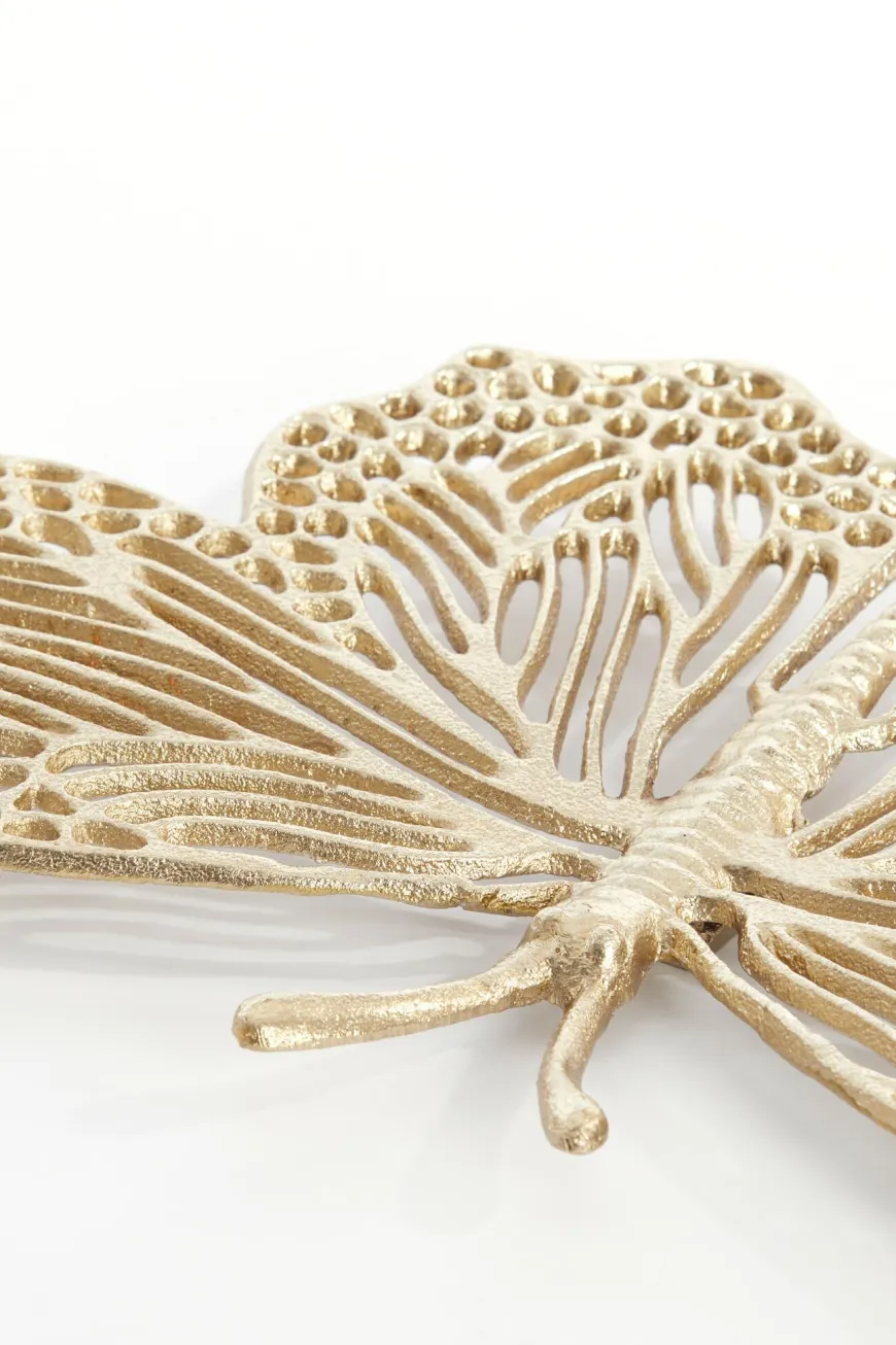 Light en Living Ornament BUTTERFLY goud 26 x 16 x 3 cm