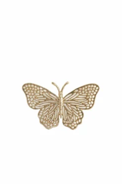 Light en Living Ornament BUTTERFLY set van 3 glanzend goud