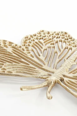 Light en Living Ornament BUTTERFLY set van 3 glanzend goud
