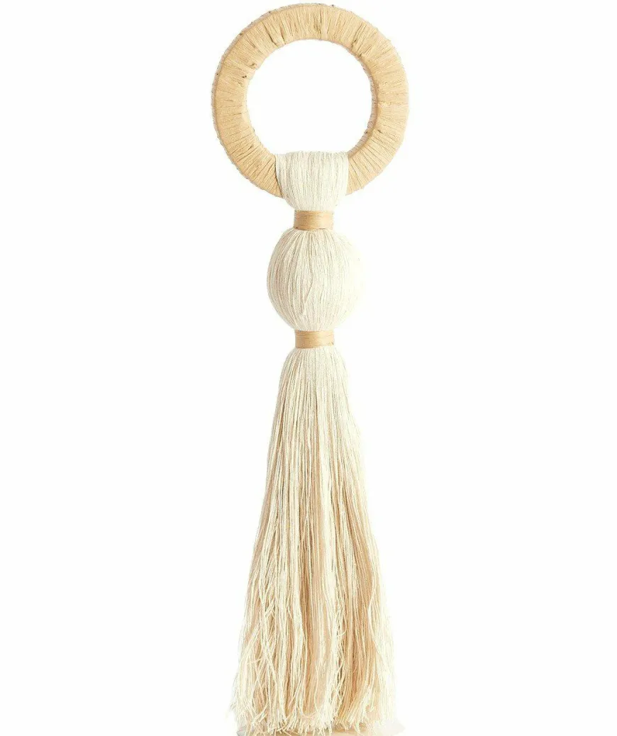 Light en Living Ornament Ø11x47 cm YAVIZA crème+raffia naturel