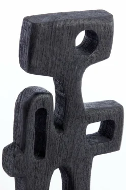 Light en Living Ornament op voet 20x9,5x38,5 cm SALA hout mat zwart