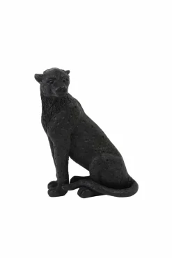 Light en Living Ornament CHEETAH velvet Bruin of zwart in 3 maten
