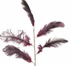 Light en Living Ornament 5 veren 129 cm FEATHER donker rood-paars