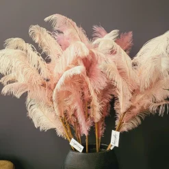 Light en Living Ornament 5 veren 129 cm FEATHER licht oud roze