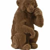 Light en Living Ornament Aap velvet Bruin