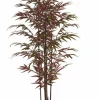 Light en Living Ornament in pot 70x60x150 cm BAMBOO naturel+groen/rood