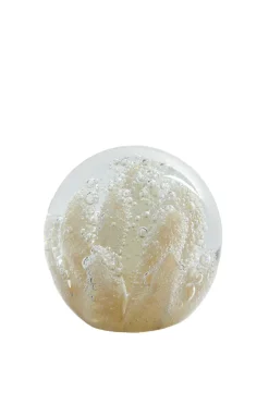 Light en Living Ornament Ø10x10 cm CORAL glas crème
