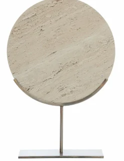 Light en Living Ornament op voet 35x10x51,5 cm MORENO zand travertin
