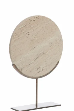 Light en Living Ornament op voet 35x10x51,5 cm MORENO zand travertin