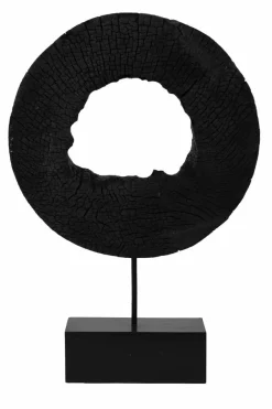 Light en Living Ornament op voet 35x10x53 cm XERRA hout zwart