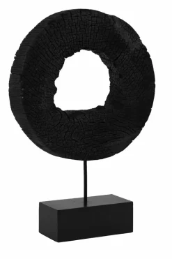 Light en Living Ornament op voet 35x10x53 cm XERRA hout zwart