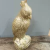 Light en Living Ornament Bird 12x11x28,5 cm shiny olive green