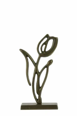 Light en Living Ornament op voet 17x6x35 cm TULIPANU antiek brons