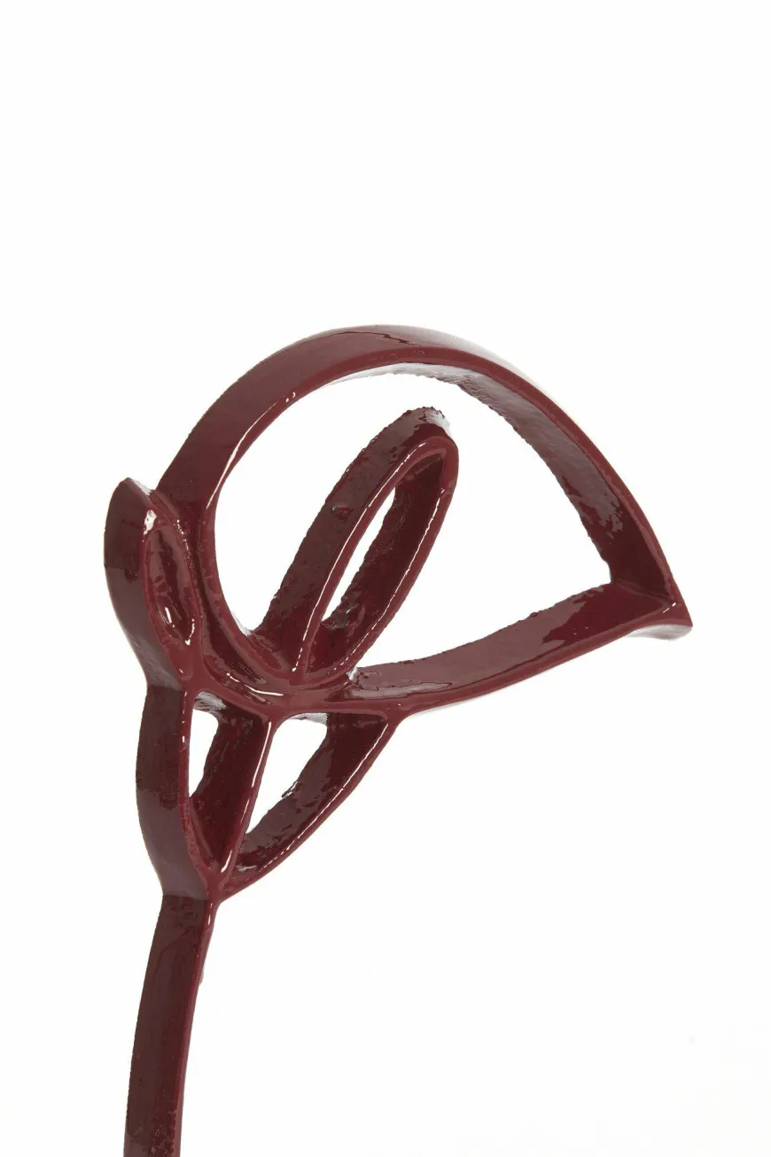 Light en Living Ornament op voet 15x7,5x29 cm CALLA glans bordeaux