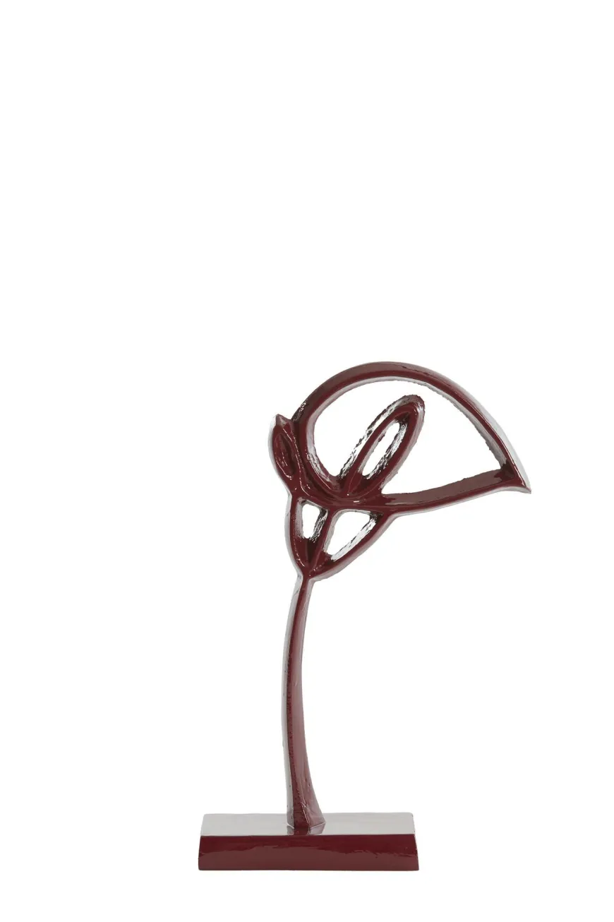 Light en Living Ornament op voet 15x7,5x29 cm CALLA glans bordeaux