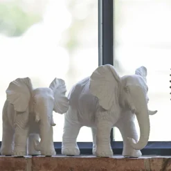 Light en Living Ornament 30,5x18,5x24 cm ELEPHANT crème