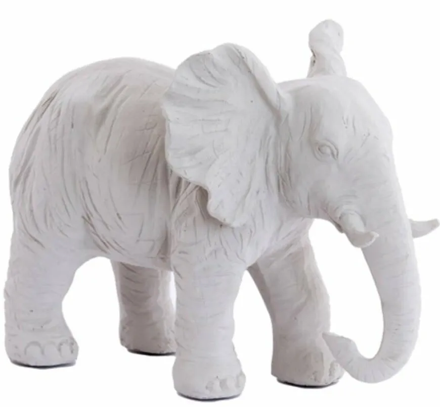 Light en Living Ornament 30,5x18,5x24 cm ELEPHANT crème
