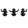 Light en Living Ornament S/3 Aap Horen Zien Zwijgen zwart