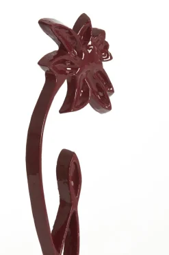Light en Living Ornament op voet 12x7,5x40 cm DAFFODIL glans bordeaux