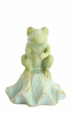Light en Living Ornament Ø15,5x19,5 cm FROSCH keramiek lichtgroen+lichtblauw