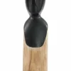 Light en Living Ornament LUMUNA hout naturel+zwart 11,5 x 12 x 41 cm