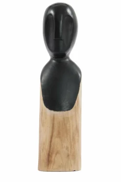 Light en Living Ornament LUMUNA hout naturel+zwart 11,5 x 12 x 41 cm