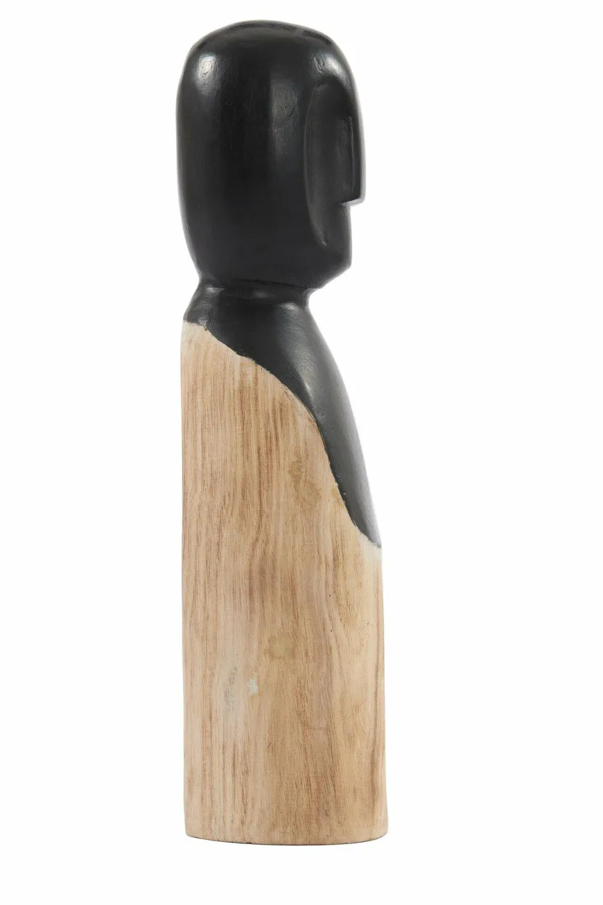 Light en Living Ornament LUMUNA hout naturel+zwart 11,5 x 12 x 41 cm