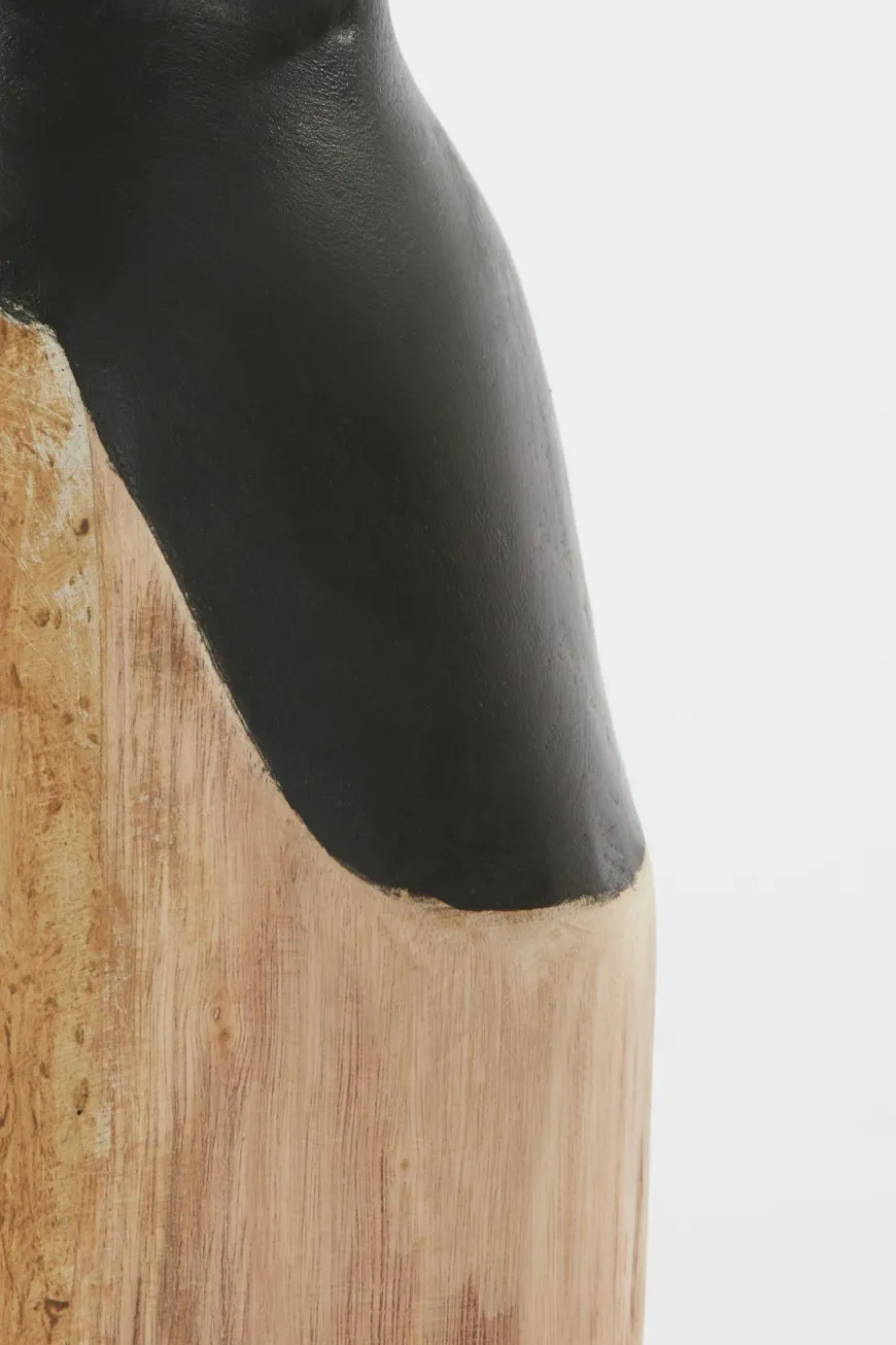 Light en Living Ornament LUMUNA hout naturel+zwart 11,5 x 12 x 41 cm