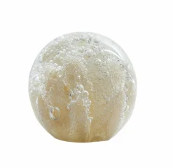 Light en Living Ornament Ø8x8 cm CORAL glas crème