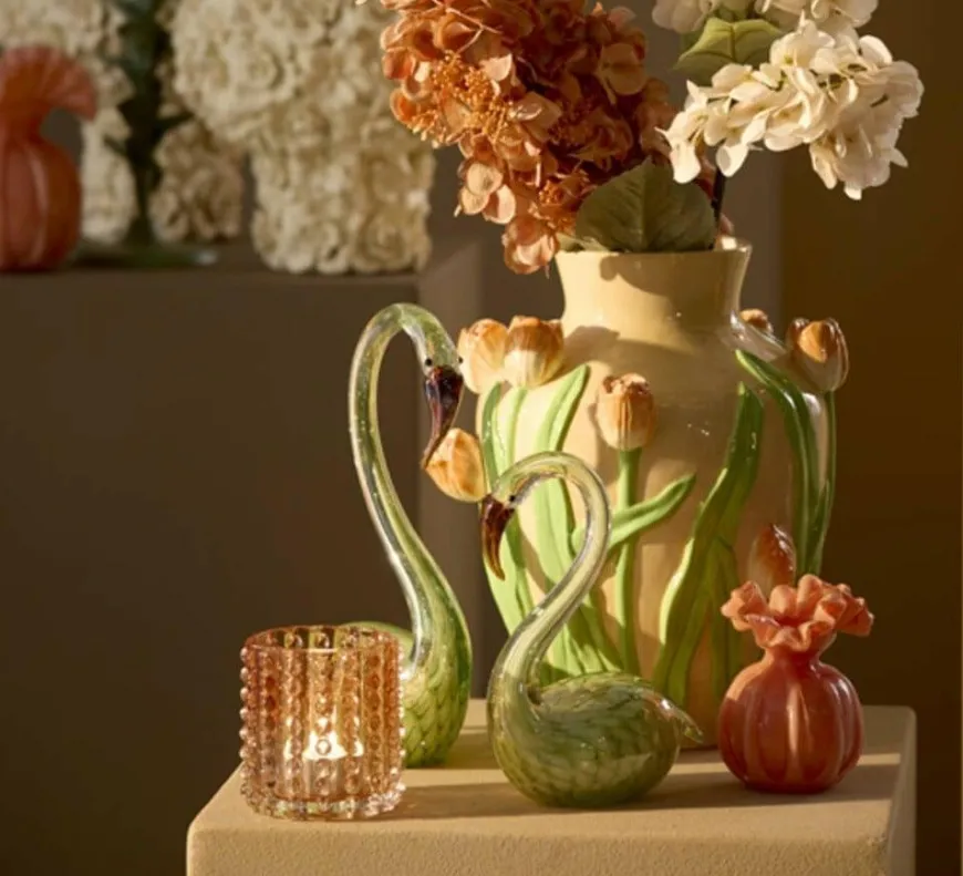 Light en Living Ornament 17x9,5x29 cm SWAN glas groen
