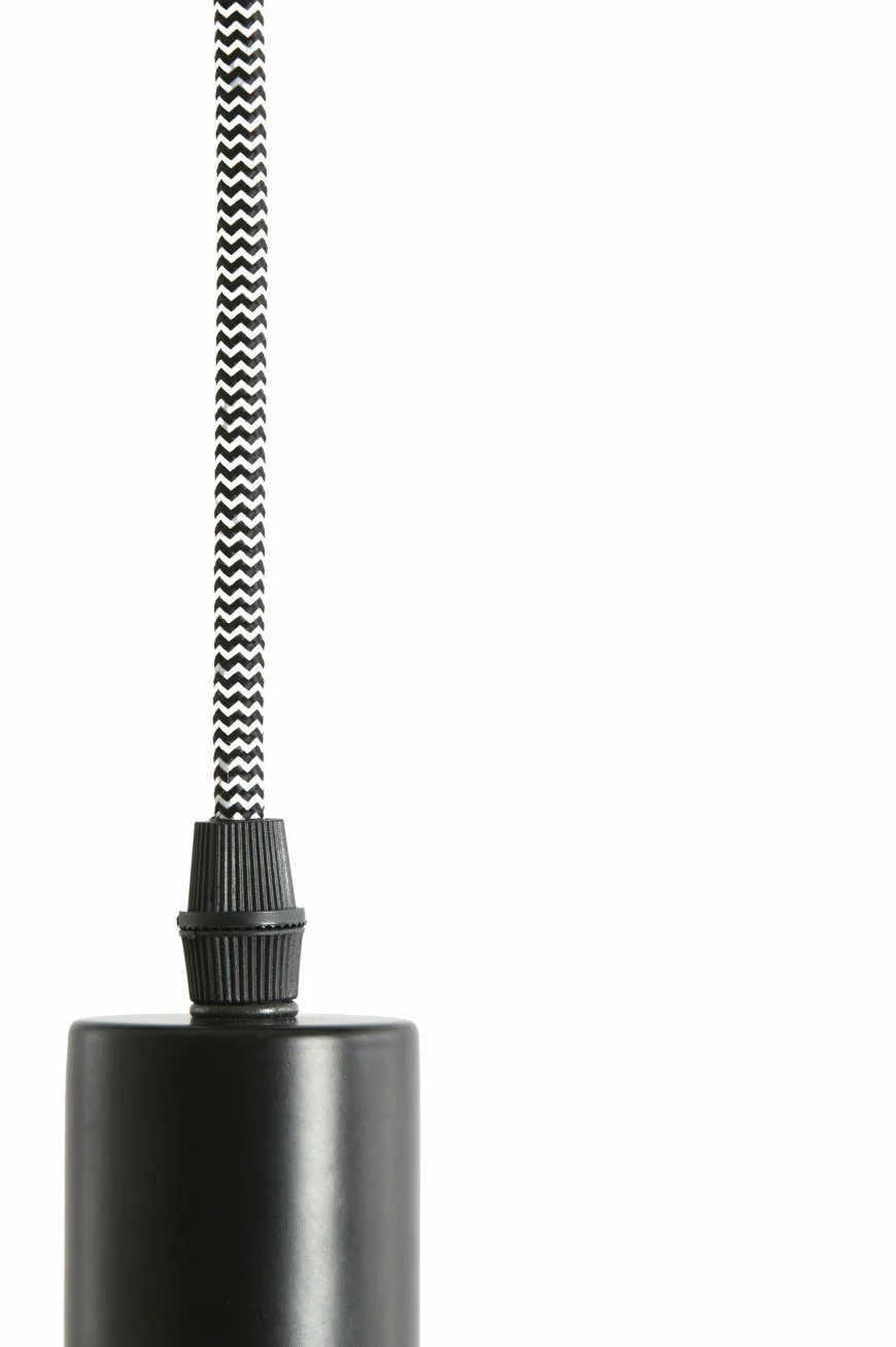 Light en Living Pendel met houder Ø5x7,5 cm CUPA zwart-wit