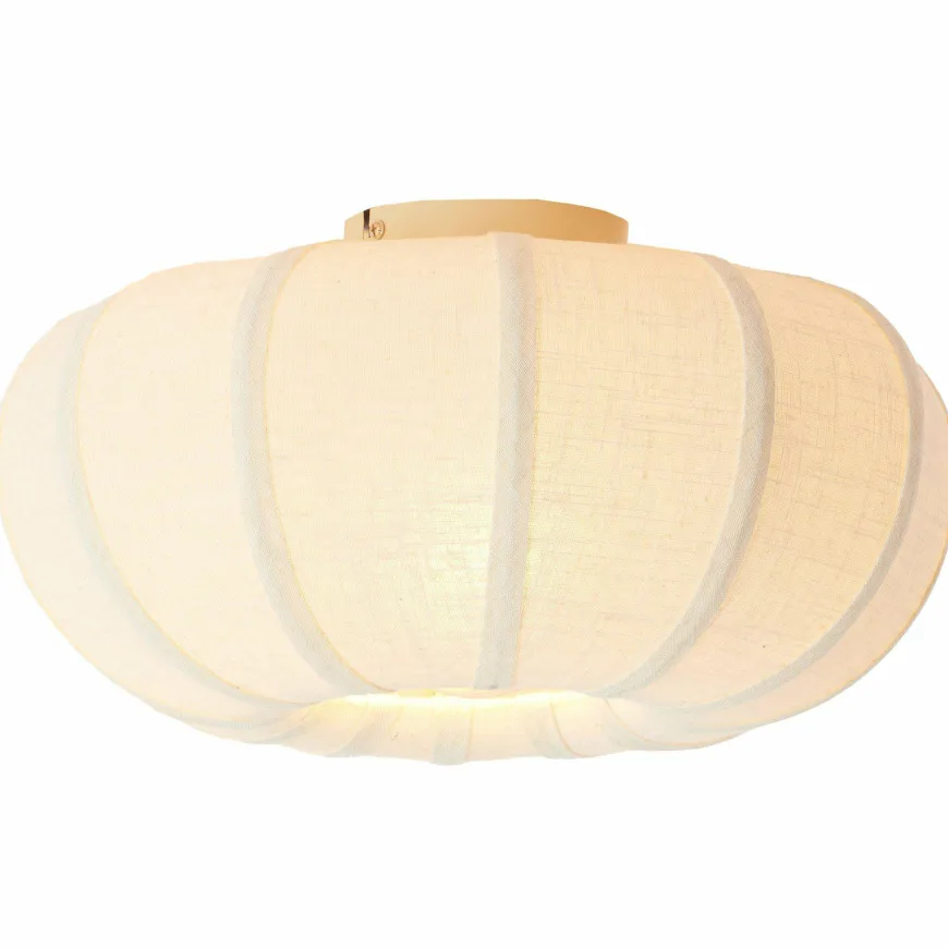 Light en Living Plafondlamp Ø40x21,5 cm ZOSIA linnen crème