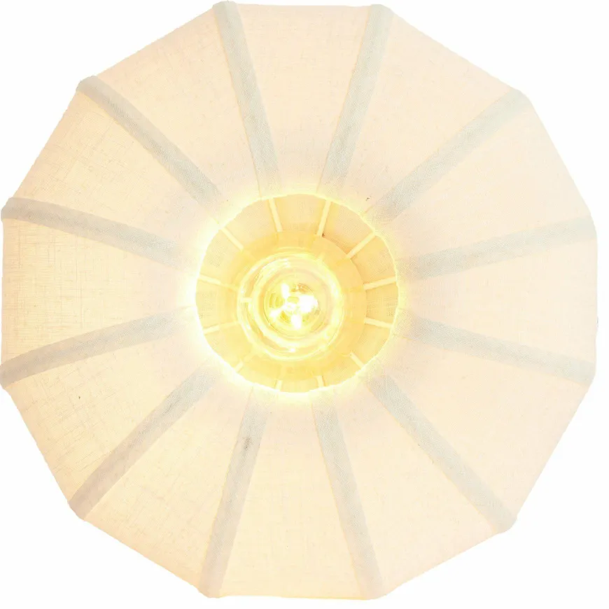 Light en Living Plafondlamp Ø40x21,5 cm ZOSIA linnen crème