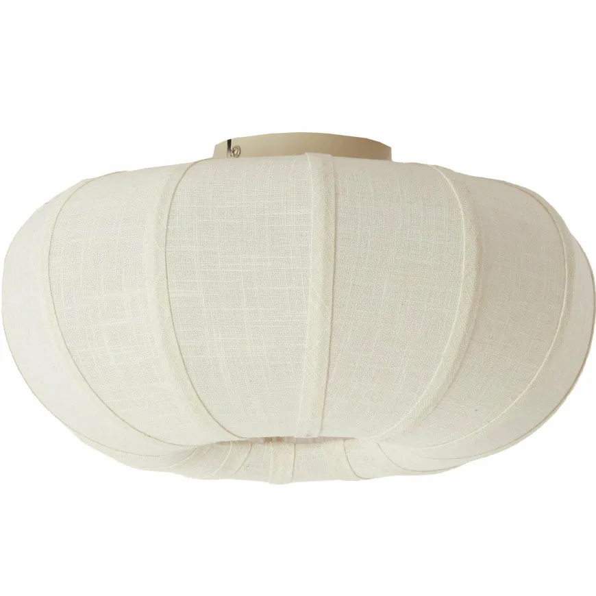 Light en Living Plafondlamp Ø50x24,5 cm ZOSIA linnen Crème