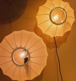Light en Living Plafonnière Ø40x21 cm PLUMALIA zand