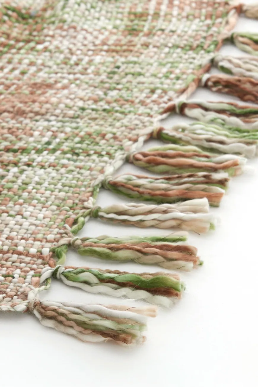Light en Living Plaid 170x130 cm FUENTA groen+koraal