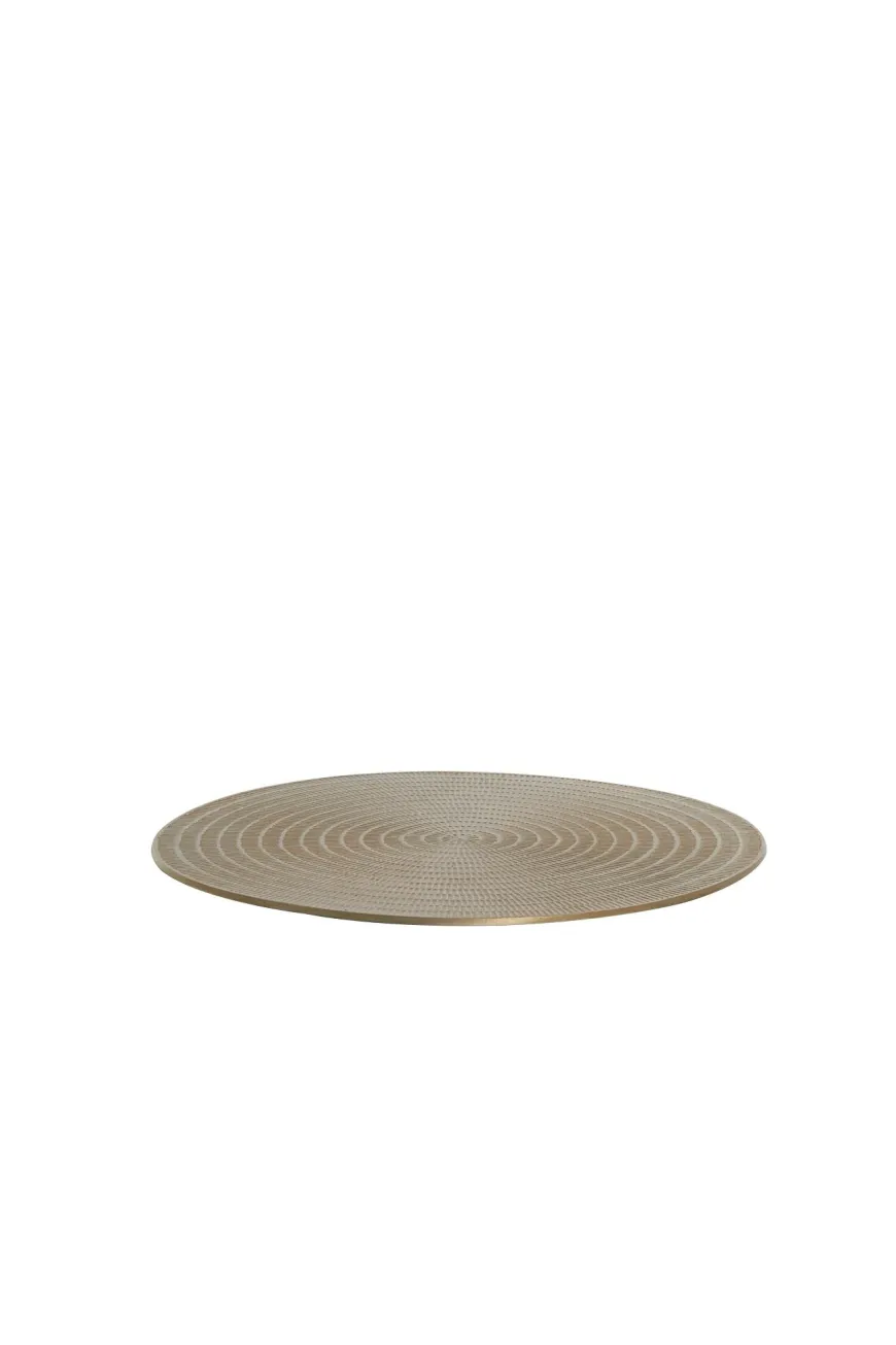 Light en Living Plateau Ø40 cm BOJANO licht goud