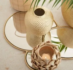 Light en Living Plateau DALENA glas goud - 2 maten