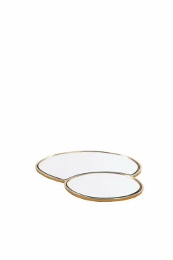 Light en Living Plateau DALENA glas goud - 2 maten
