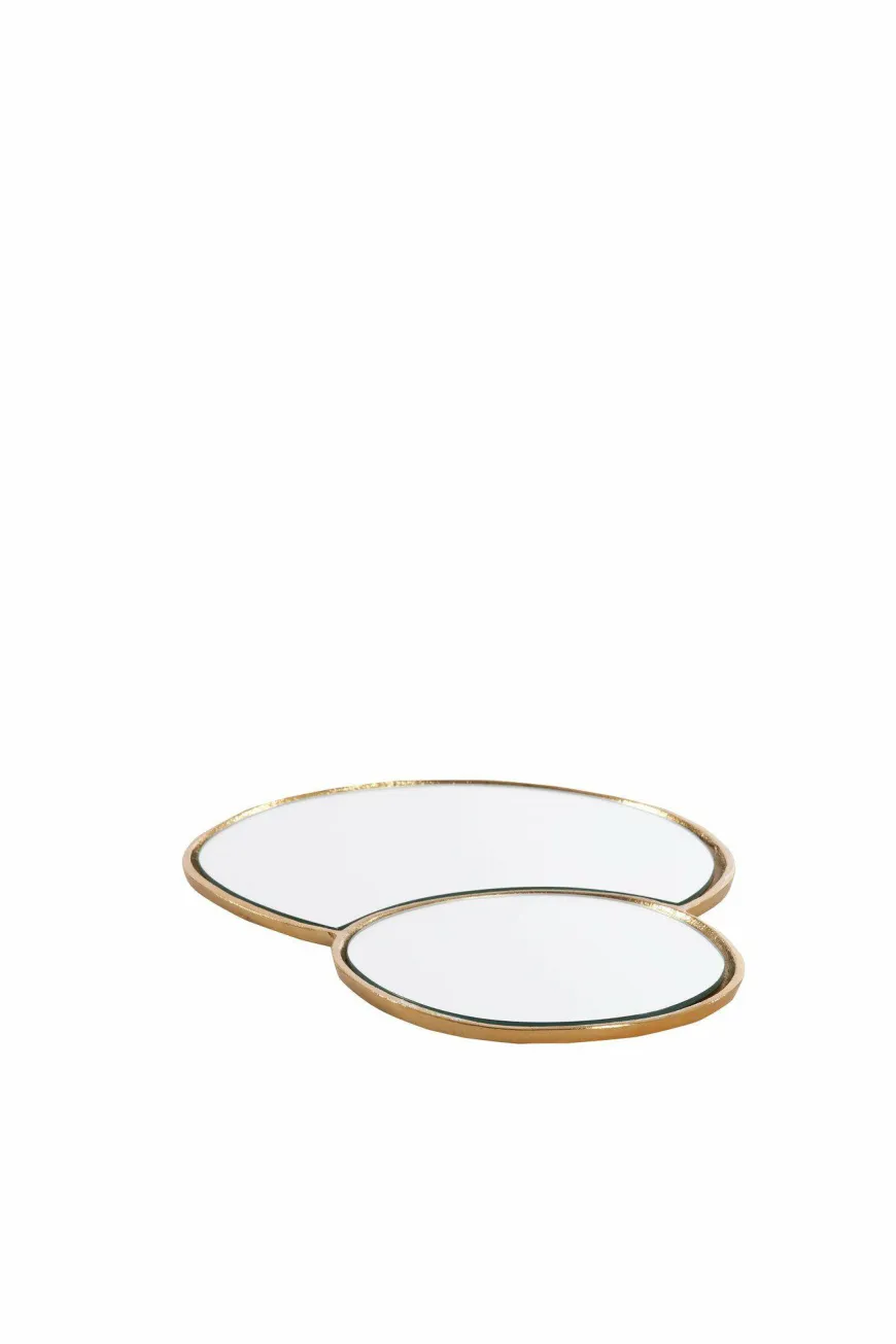 Light en Living Plateau DALENA glas goud - 2 maten