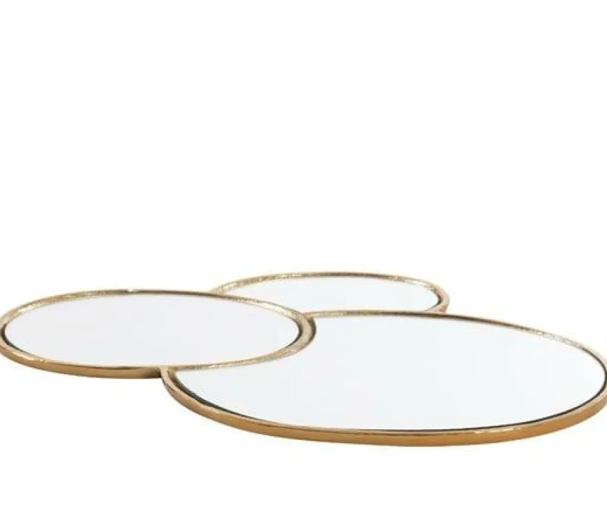 Light en Living Plateau DALENA glas goud - 2 maten