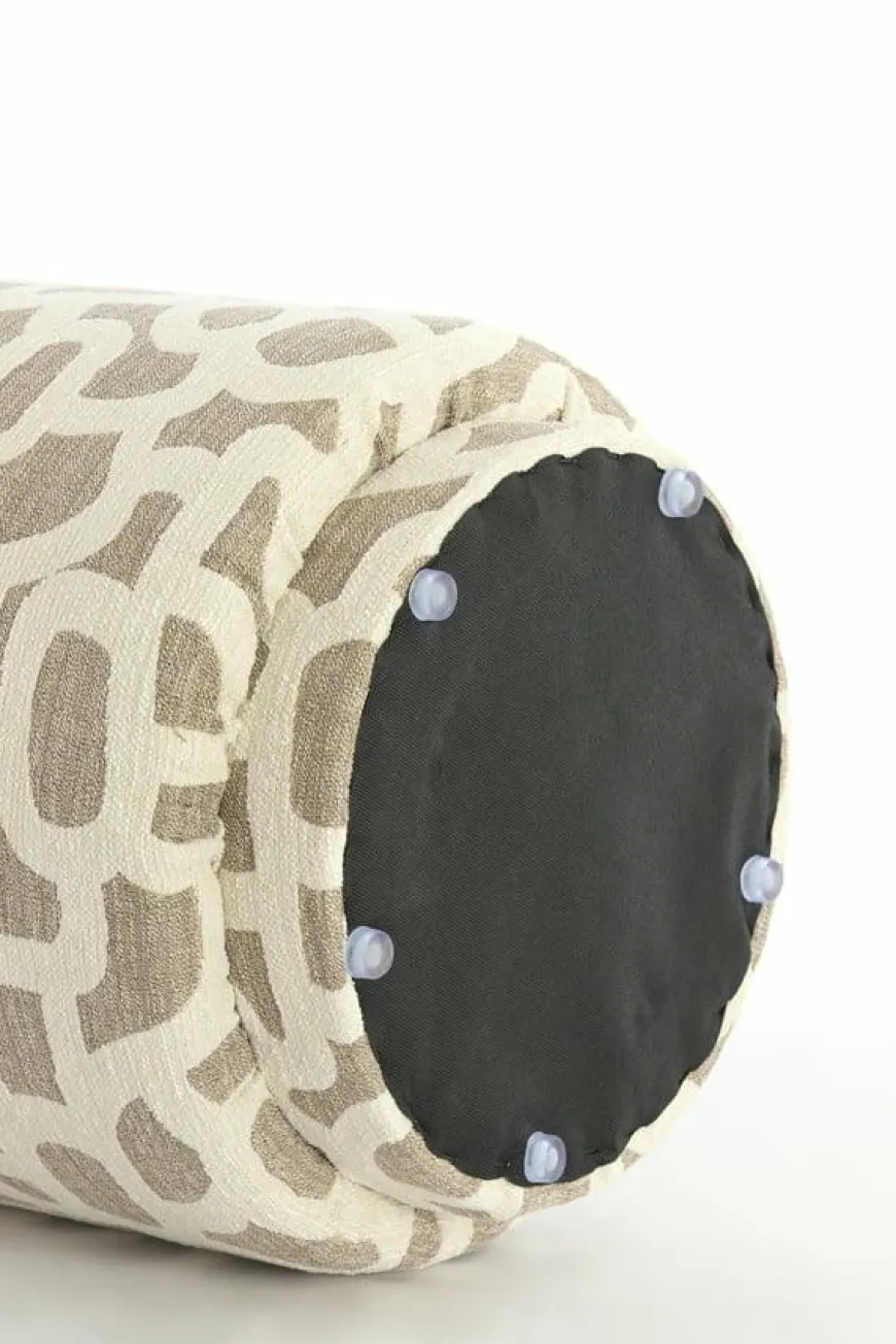 Light en Living Poef Ø40x44 cm DAVONTE taupe+beige
