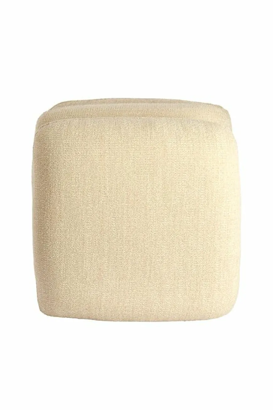 Light en Living Poef 44,5x44,5x44,5 cm LAURIE - crème