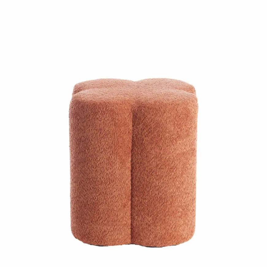 Light en Living Poef 38x38x45 cm NALANI terra